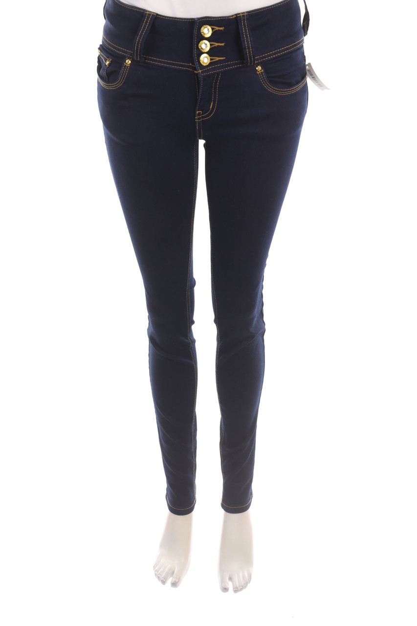 BLIND DATE - Dark Denim Skinny-Jeans - S