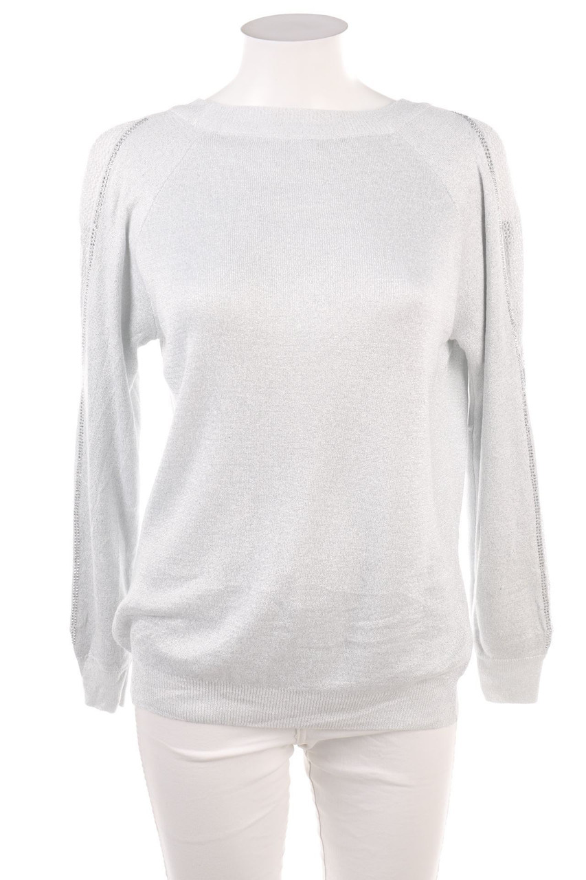 Ohne Label - Glitzer-Strick-Pullover - D 40