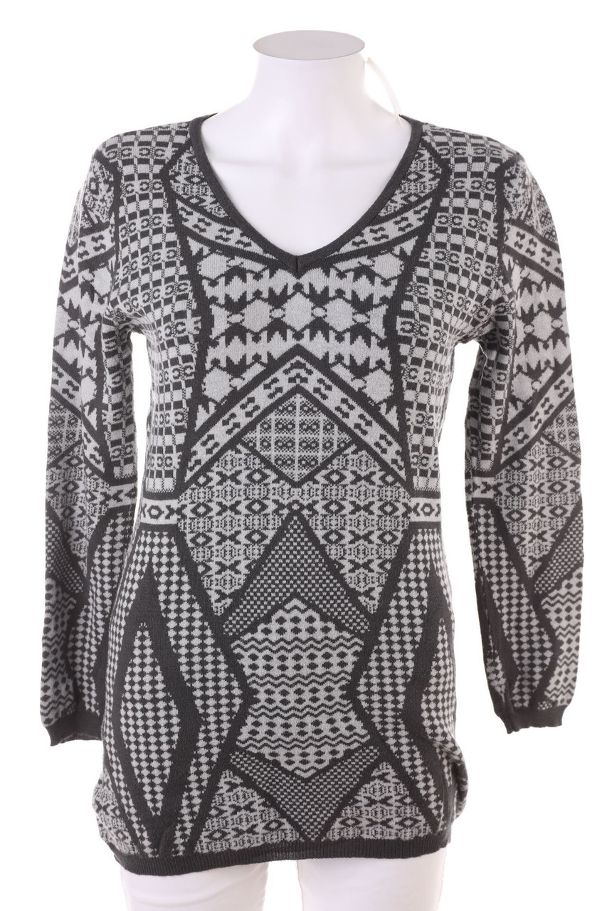 Ohne Label - Strick-Pullover mit Muster - D 42