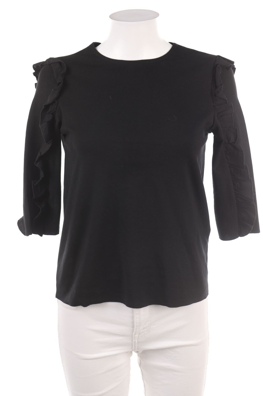 ZARA - 3/4-Arm-Shirt mit Rüschen - S