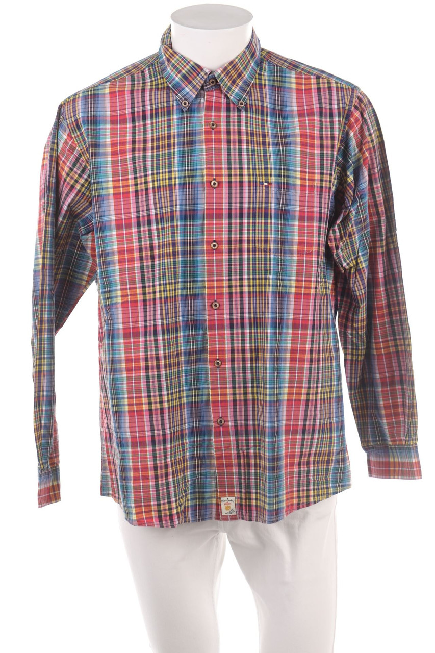 pierre cardin - kariertes Hemd aus Baumwolle - XL
