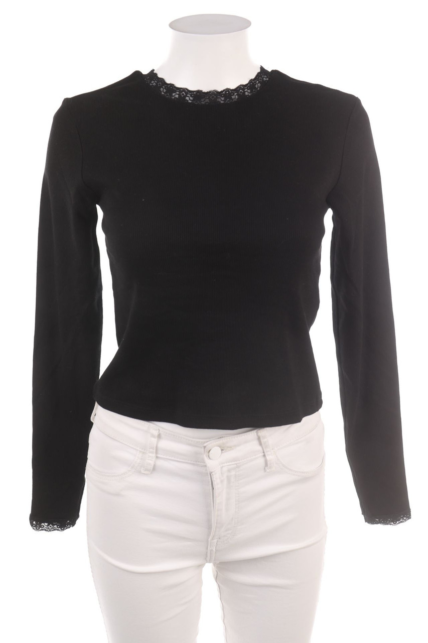 C&A - Longsleeve-Shirt mit Spitze - M