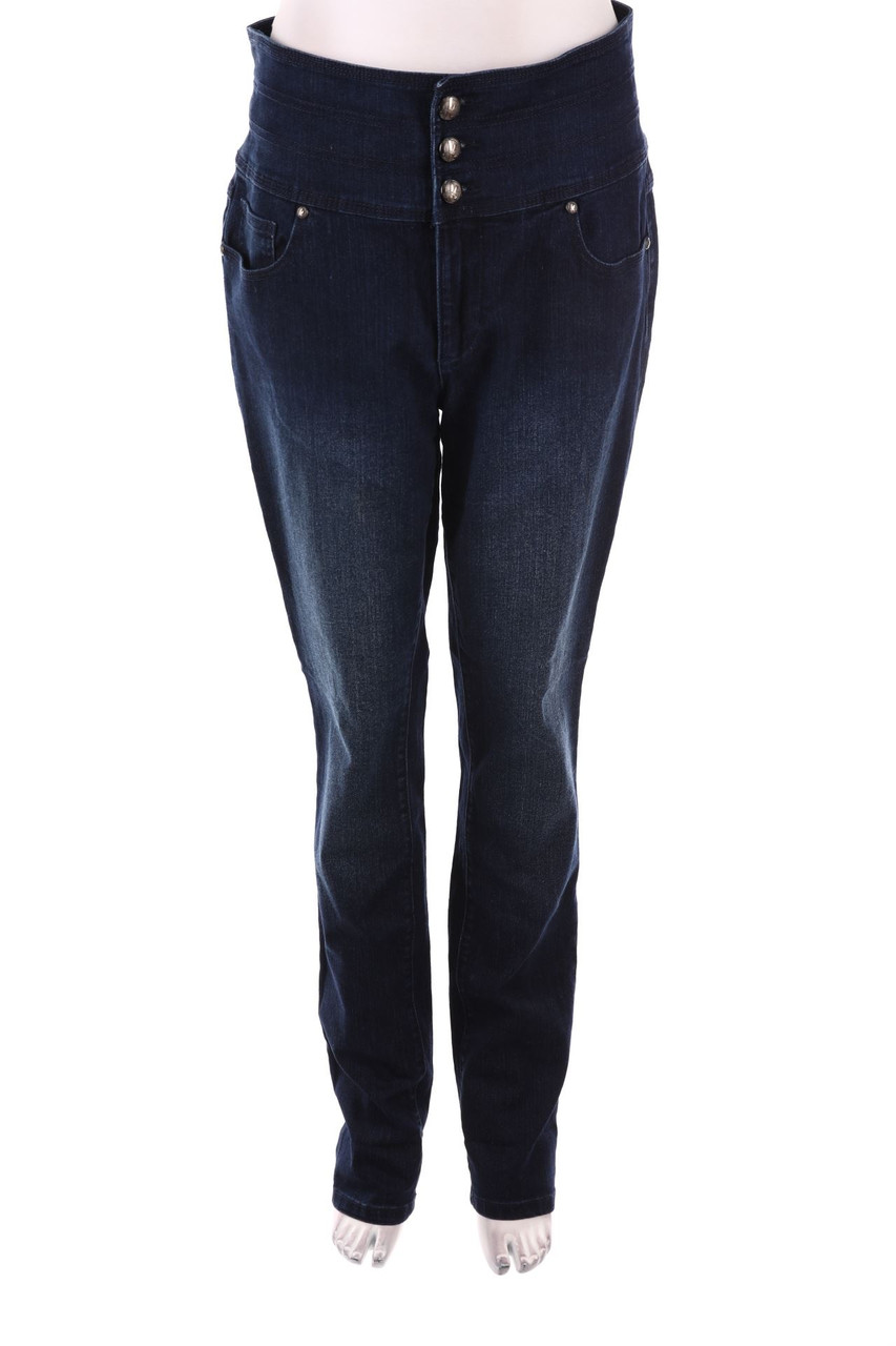 okay - Dark Denim Straight Cut Jeans - XL