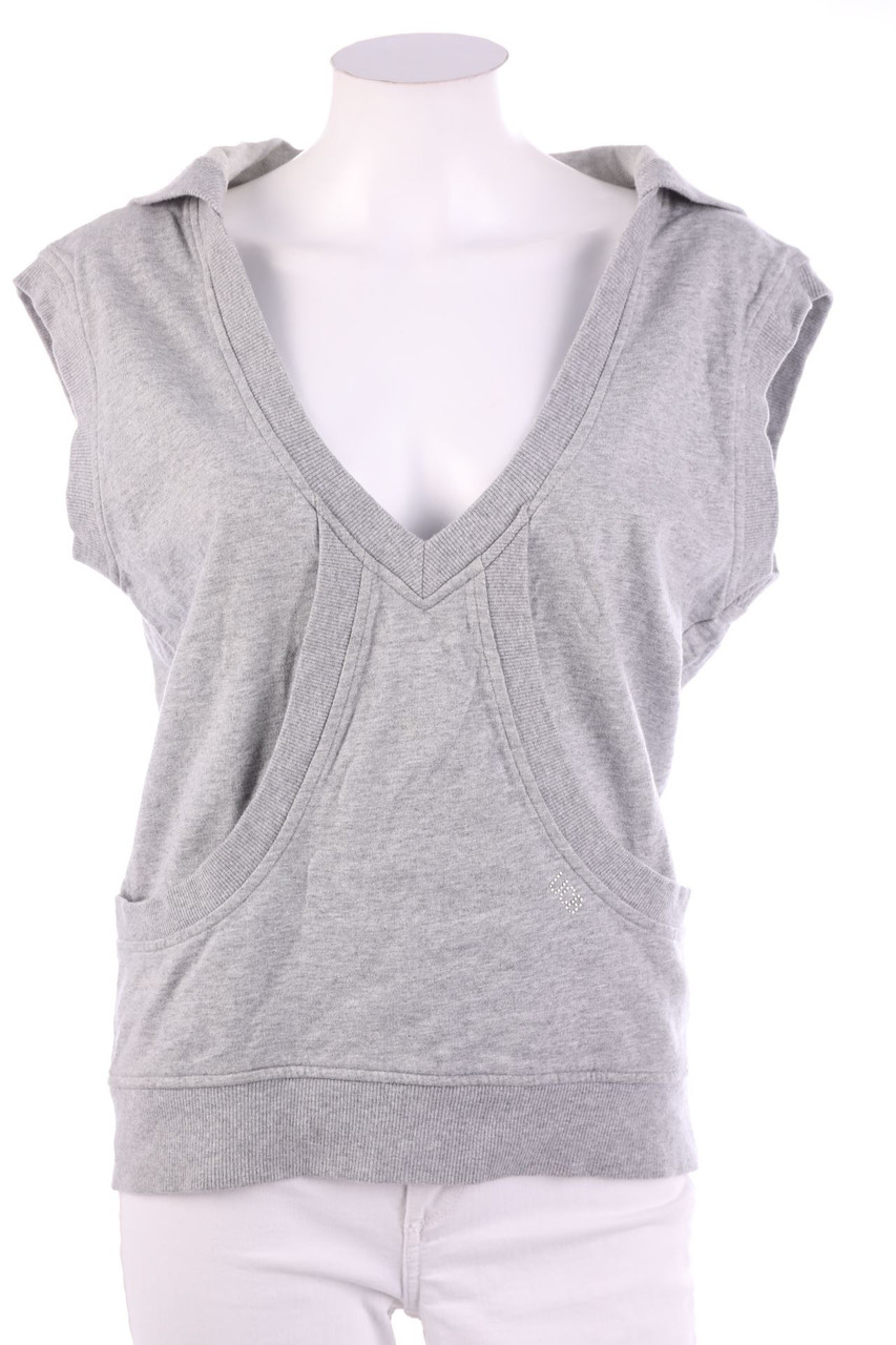 UNITED COLORS OF BENETTON - Sweat-Pullunder mit Kapuze aus Baumwolle - M