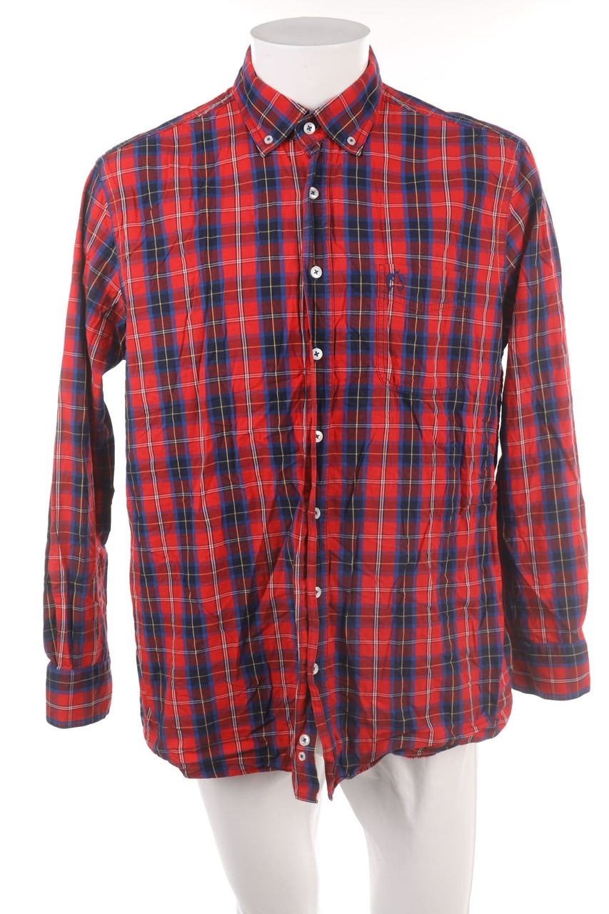 CLAUDIO CAMPIONE - kariertes Button-down-Hemd - XL