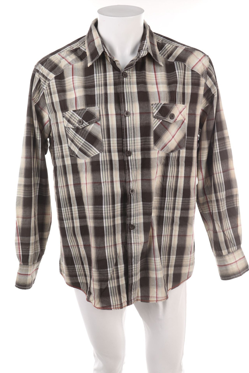 Angelo Litrico C&A - kariertes Hemd aus Baumwolle - XL