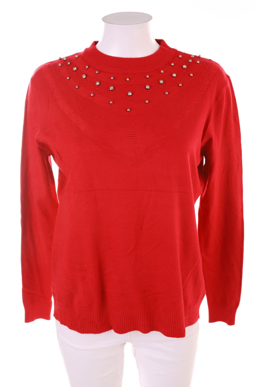 SECONDHAND - Strick-Pullover mit Perlen - S