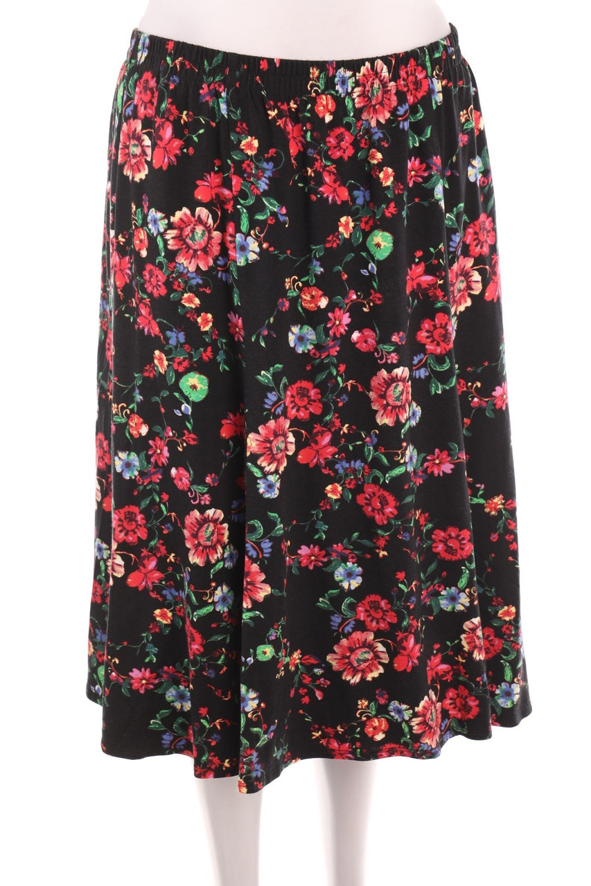 ATELIER - Midirock mit Blumen-Print - D 44