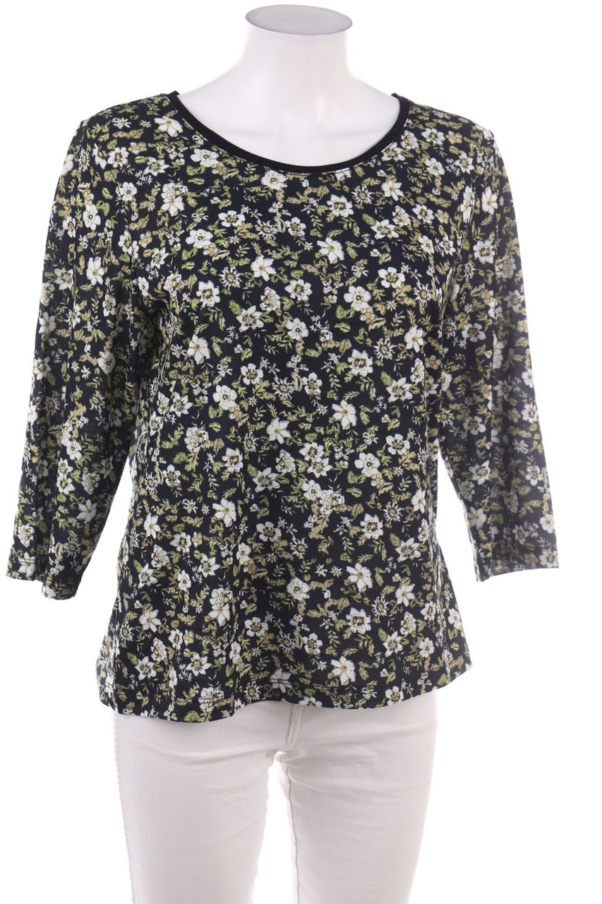 Ohne Label - 3/4-Arm-Shirt mit Blumen-Print - L