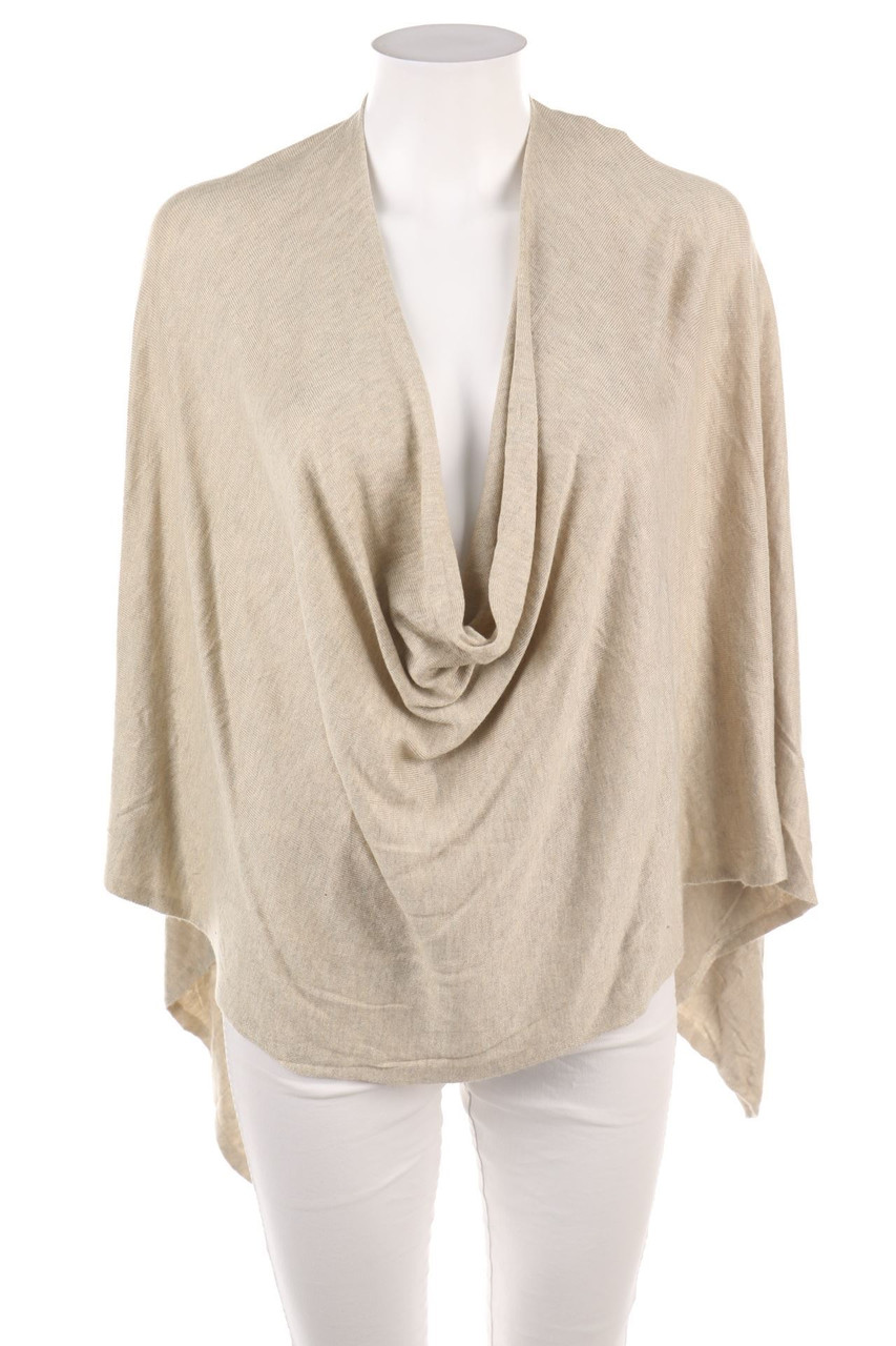 Ohne Label - Poncho mit Wasserfall-Ausschnitt - ONE SIZE