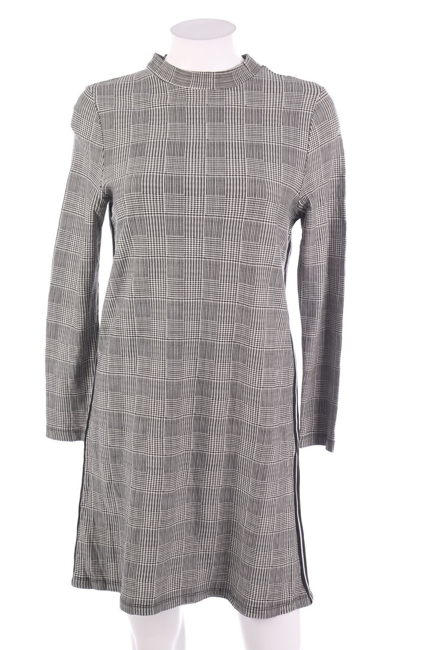 Ohne Label - Muster-Kleid mit Galonstreifen - D 42