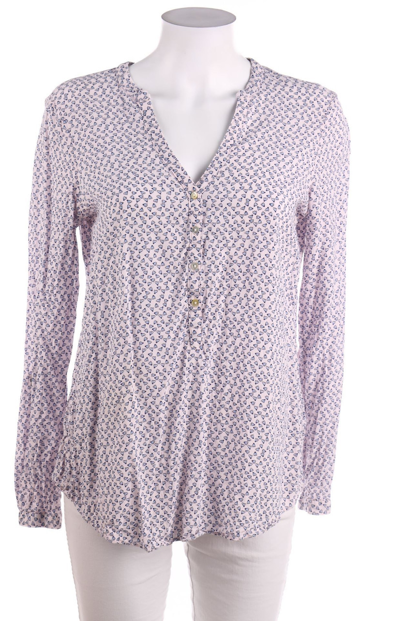 ESPRIT - Bluse mit Krempel-Ärmeln - L