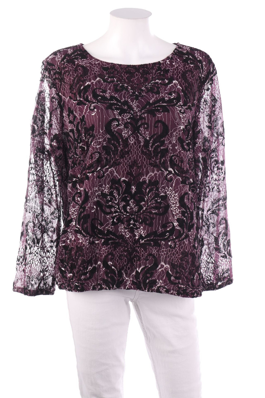 BEXLEYS - Muster-Longsleeve-Shirt - 3XL