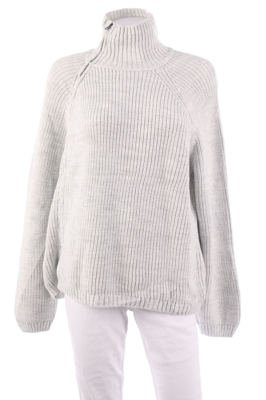 SECONDHAND - Strick-Pullover mit Zipper - M