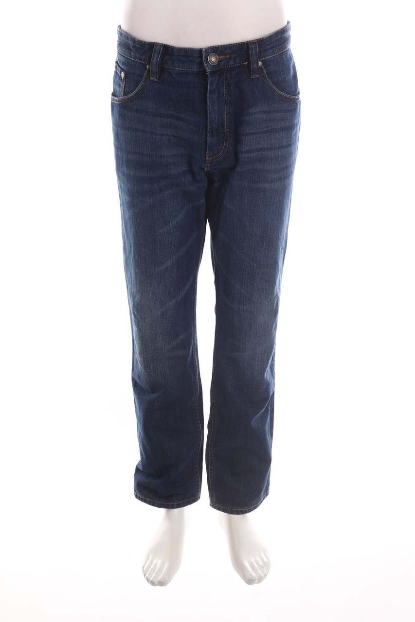 CG CLUB of GENTS - Used Look Straight Cut Jeans - L
