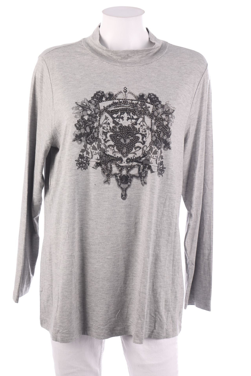 Mona - Longsleeve-Shirt mit Perlen - 3XL