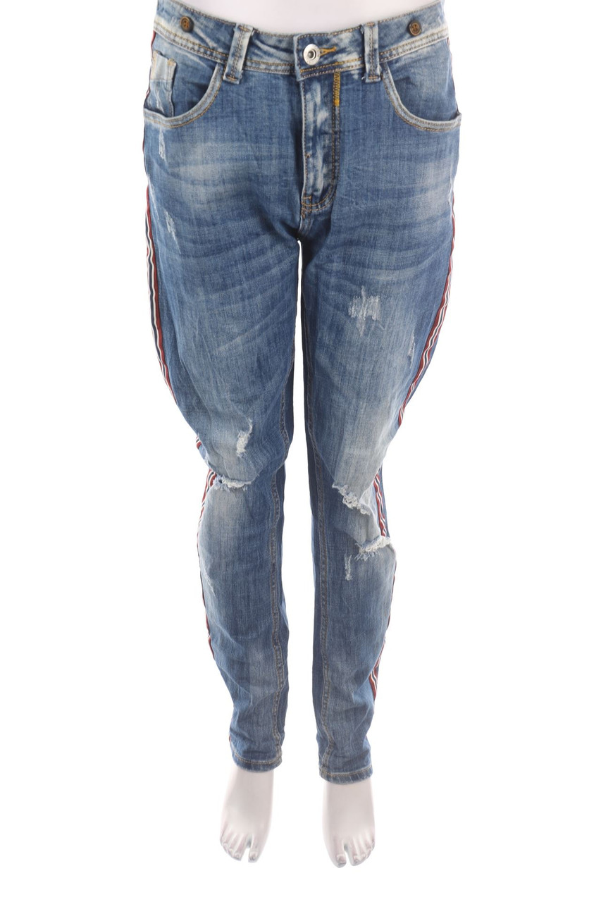 SECONDHAND - Destroyed Straight Cut Jeans - 2XL