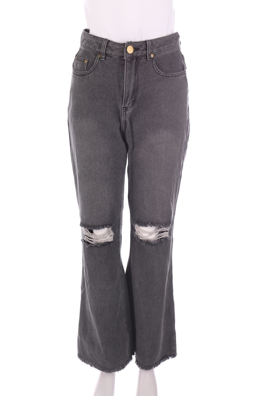 Ohne Label - Destroyed Flared-Jeans - S