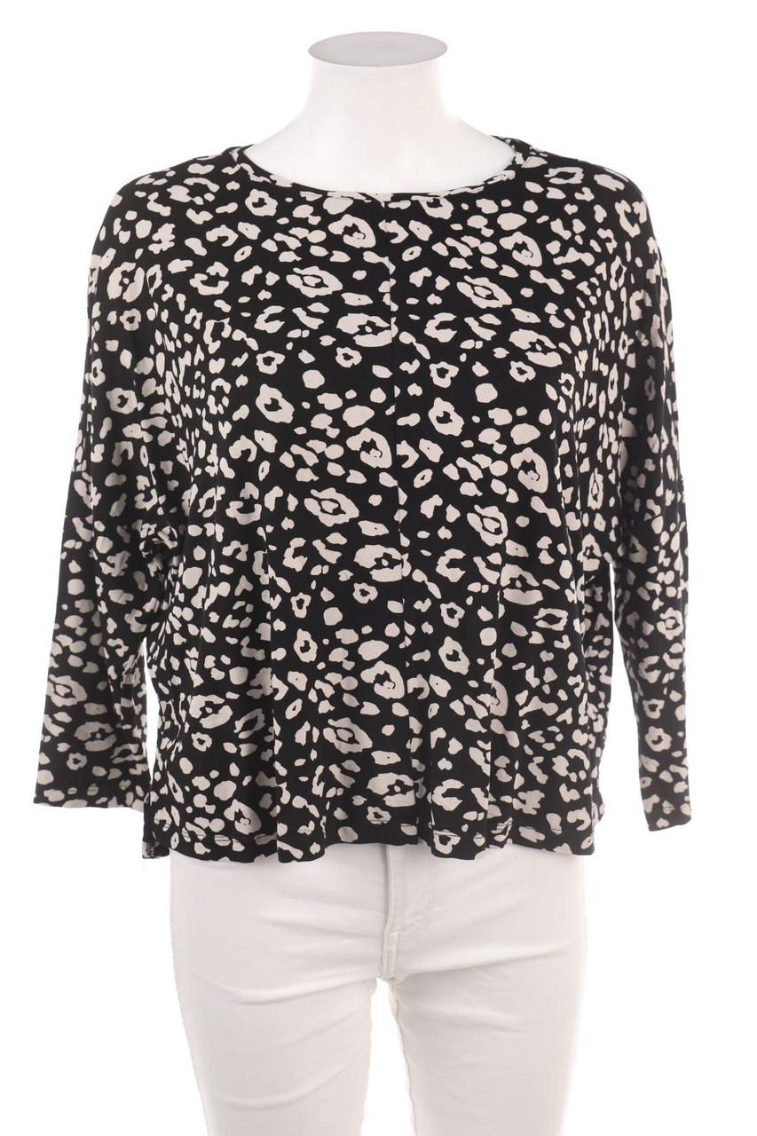 OPUS - Longsleeve-Shirt mit Animal-Print - L