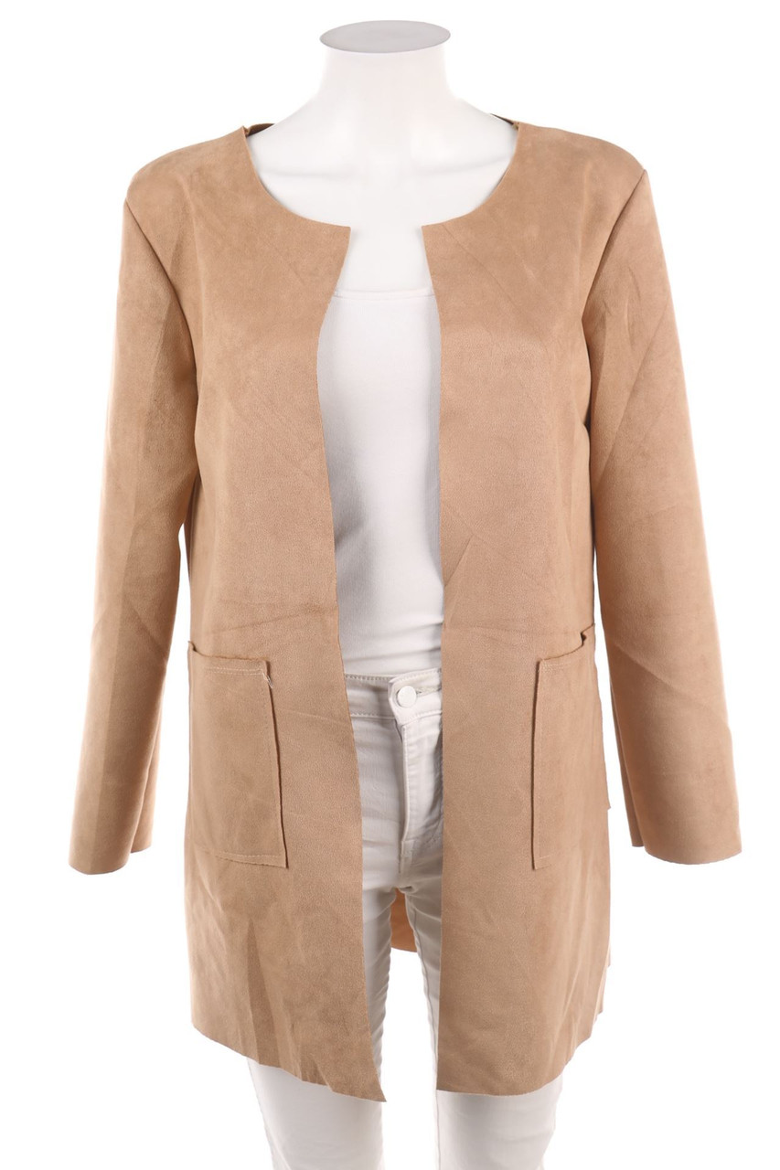 NEW COLLECTION - Faux Leather-Cardigan - XL