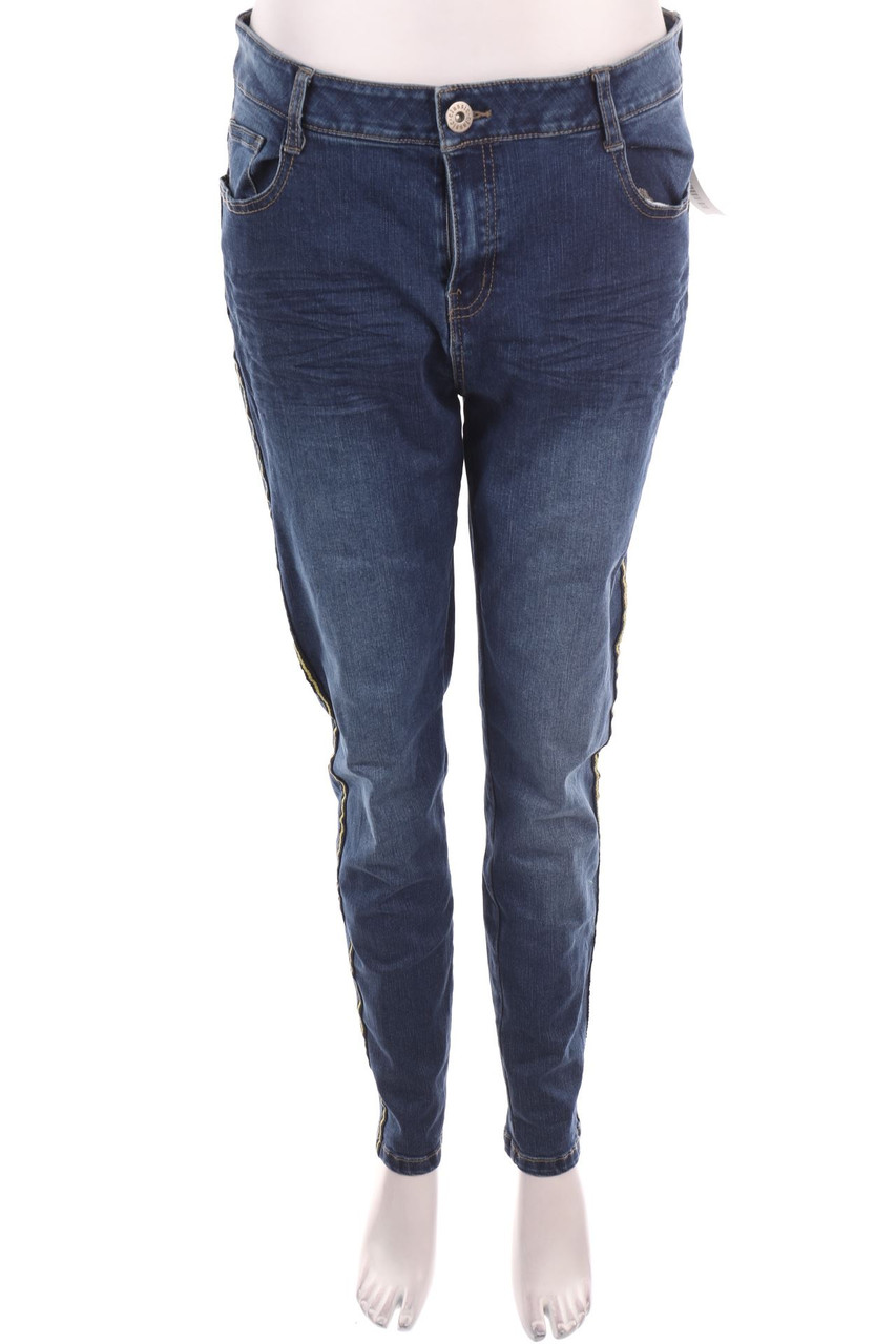 Laura Torelli - Used Look Straight Cut Jeans - L