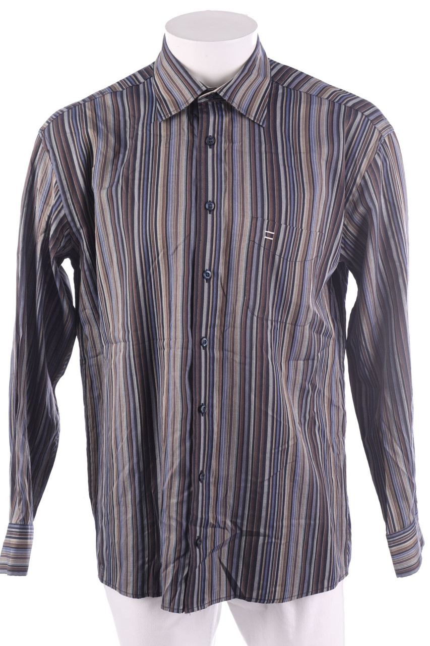 VIA CORTESA - gestreiftes Hemd - L