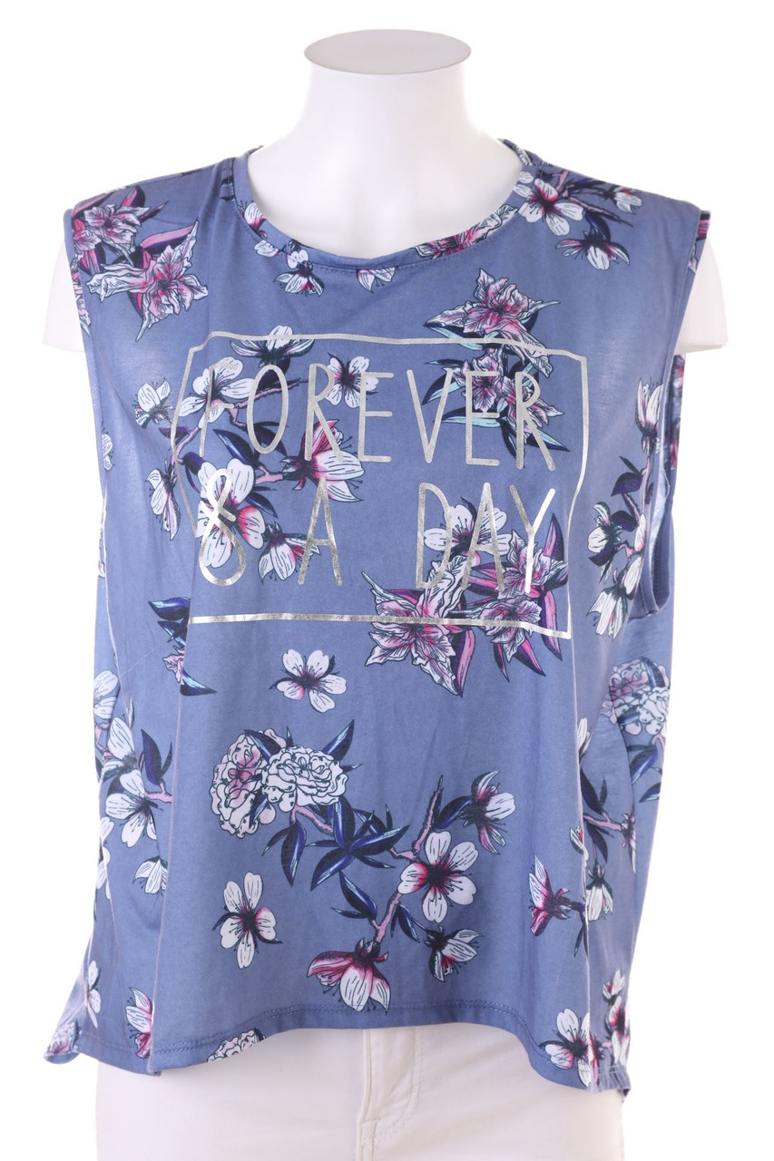 Ohne Label - Top mit Blumen-Print - L