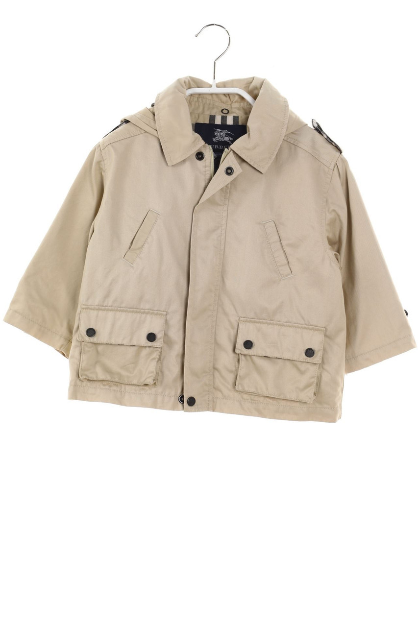 BURBERRY - Baumwoll-Jacke mit Kapuze - 86