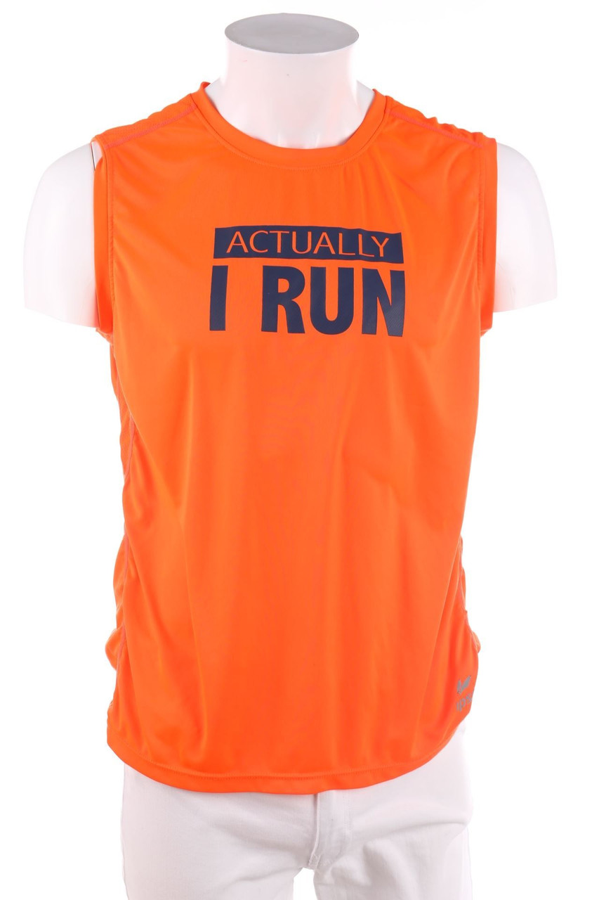 Ohne Label - Sport-Shirt mit Statement-Print - S