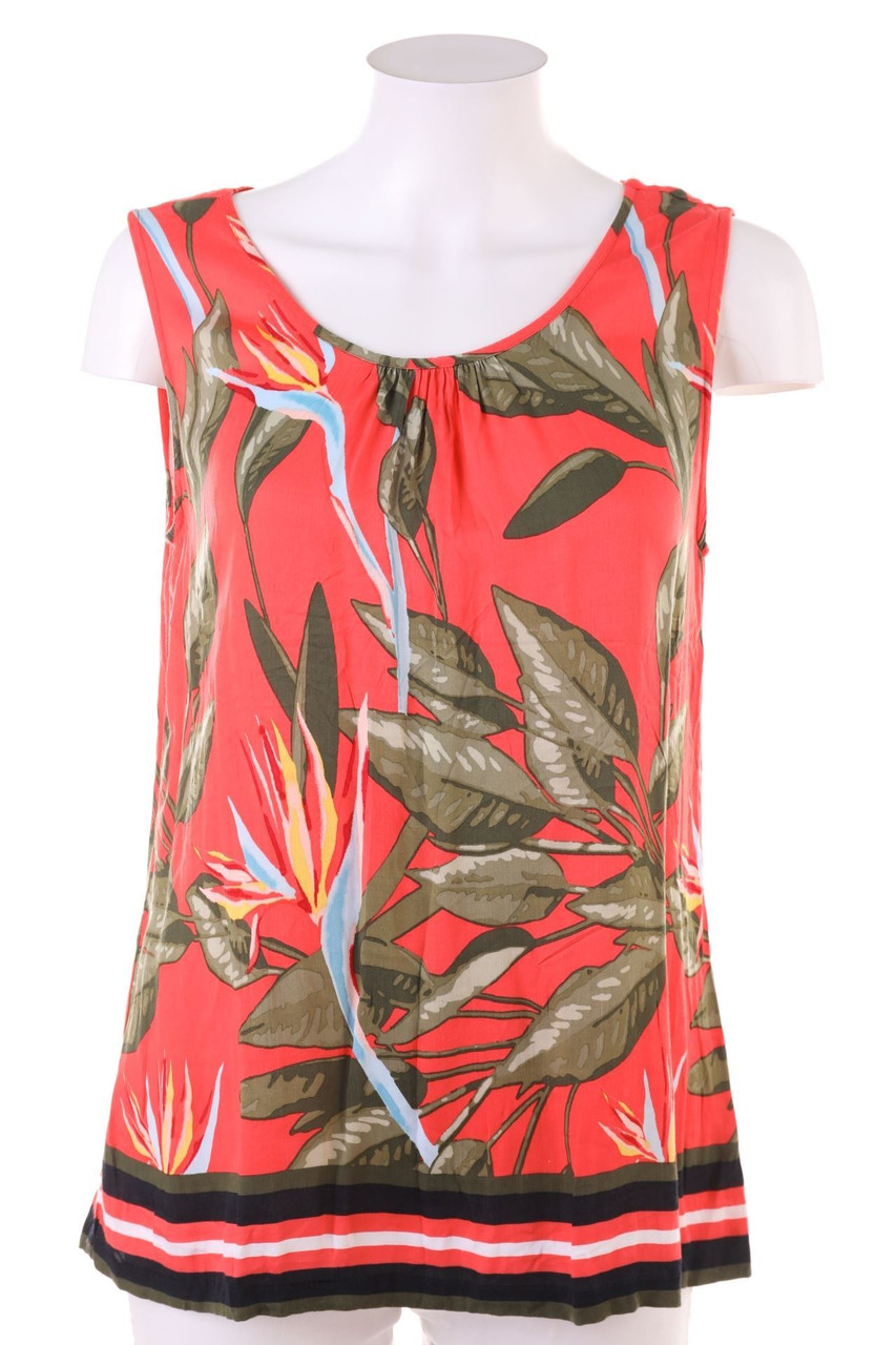 Ohne Label - Blusentop mit Tropical Print - M