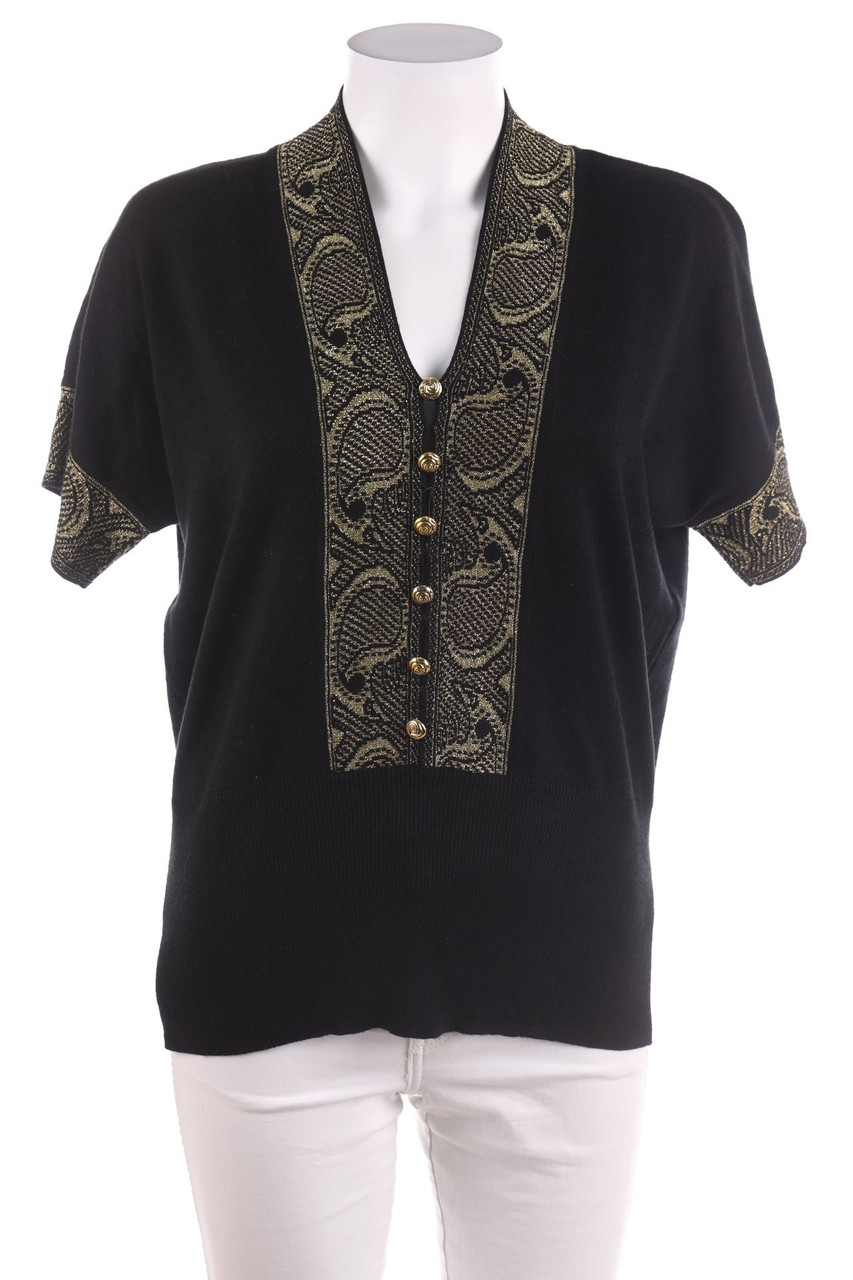 Ohne Label - Strick-Pullover mit Glitzer - M