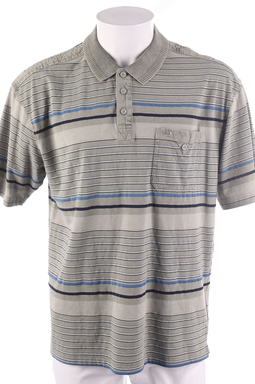 SECONDHAND - Poloshirt mit Streifen - L