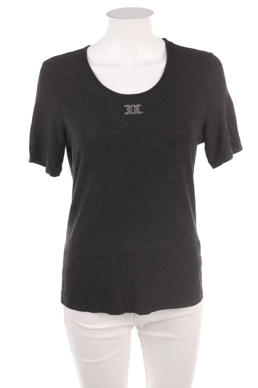 Efixelle - Kurzarm-Shirt mit Strass-Steinen - M