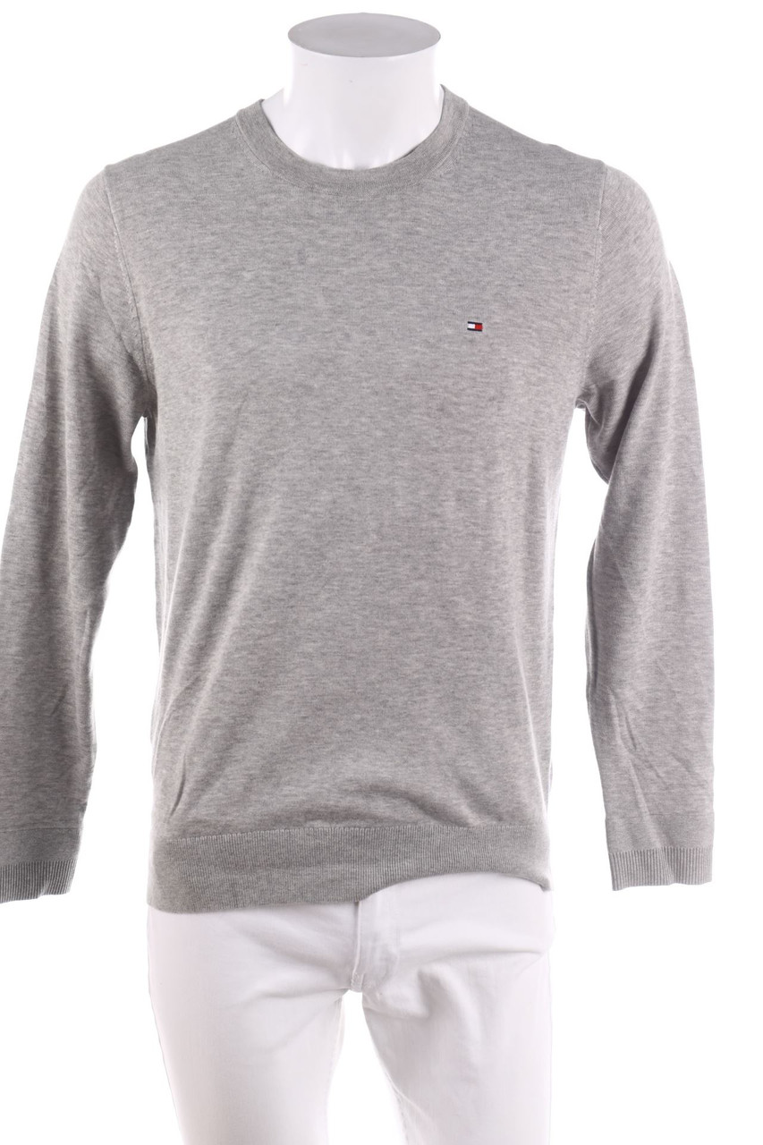 TOMMY HILFIGER - Baumwoll-Pullover mit Seide - M