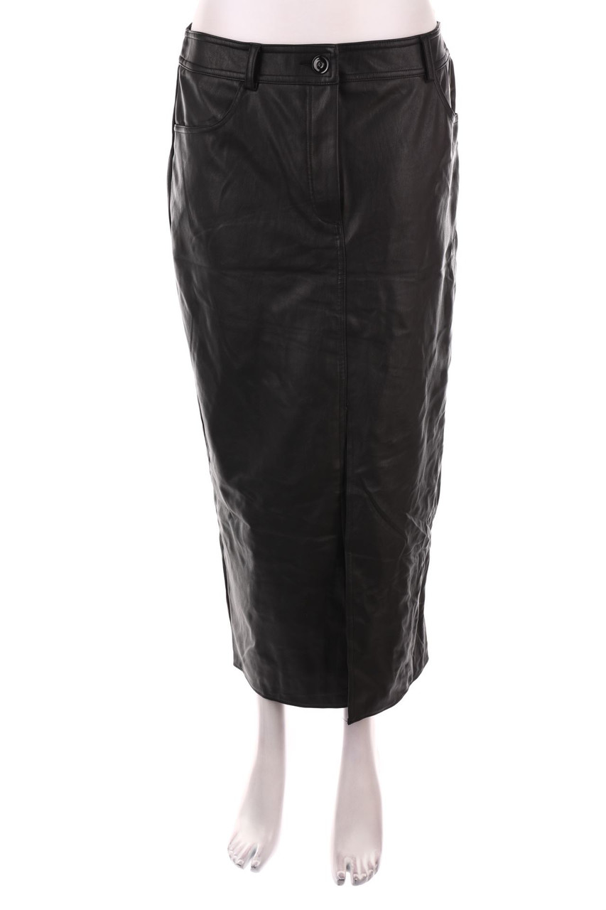 NEW LOOK - Midi-Faux Leather-Rock - XL