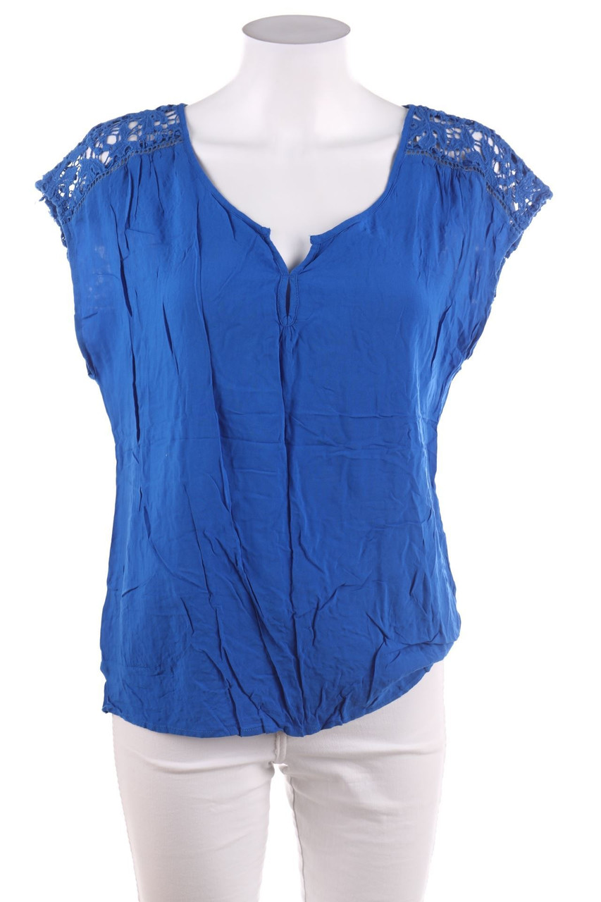 orsay - Kurzarm-Bluse mit Spitze - M