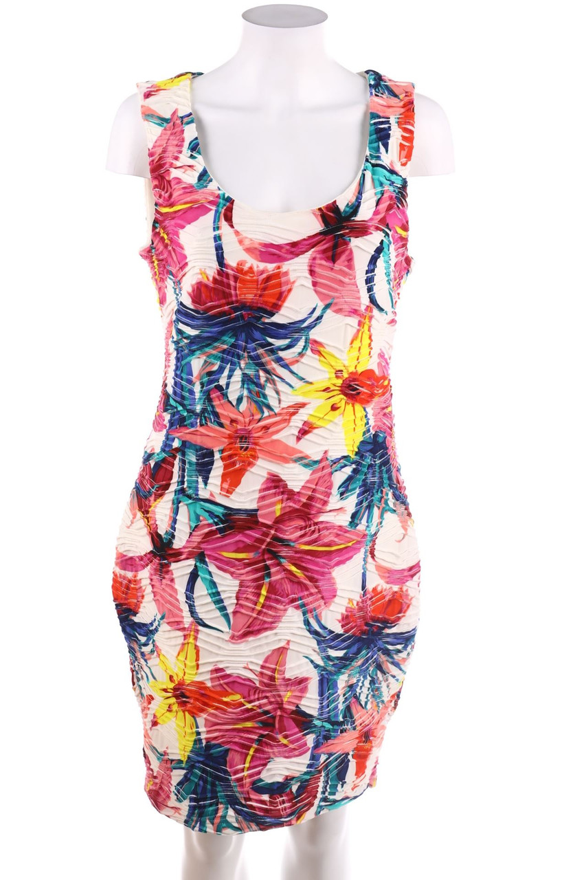 Ohne Label - Kleid mit Blumen-Print - M