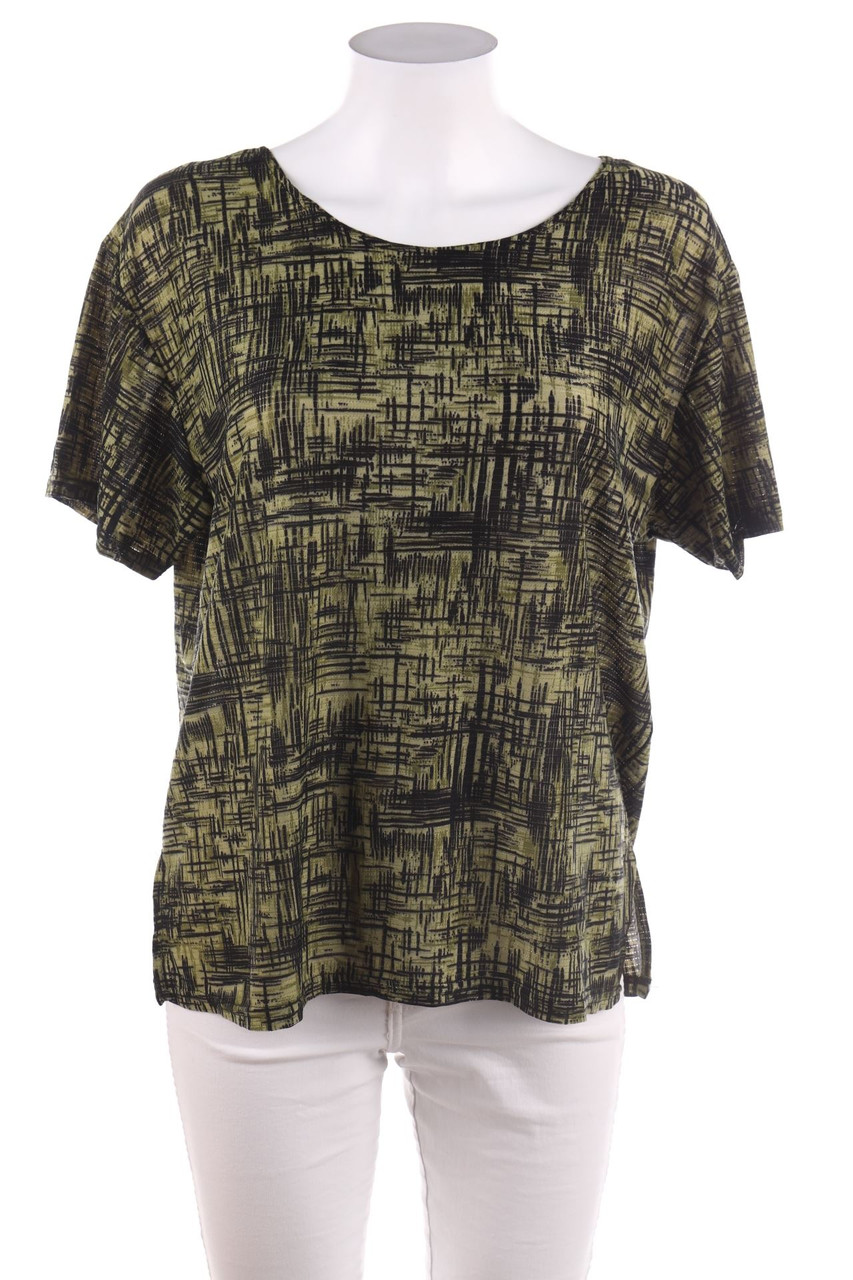 Ohne Label - Kurzarm-Shirt mit Glitzer - L