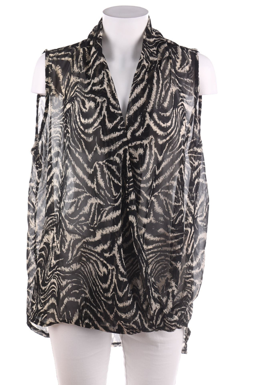 Ohne Label - Blusentop in Wickel-Optik - L