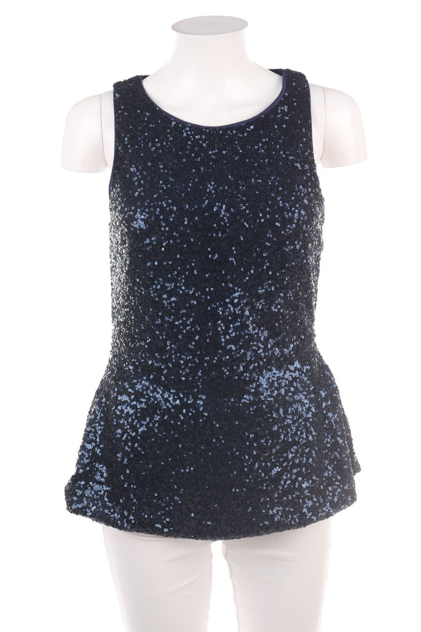 AMISU - Pailletten-Blusentop - S