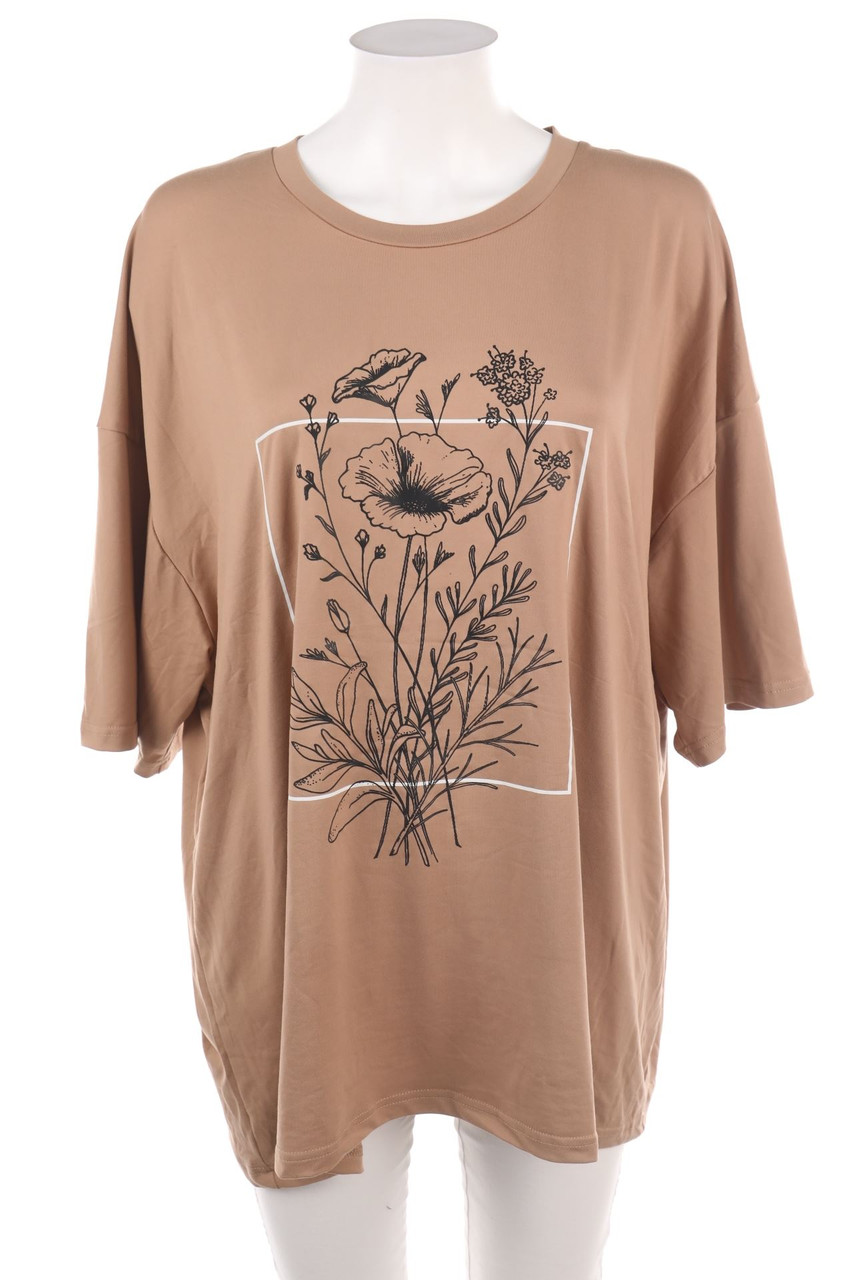 SHEIN - Kurzarm-Shirt mit Print - XL
