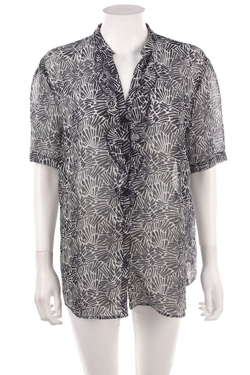 Ohne Label - Kurzarm-Bluse - 2XL