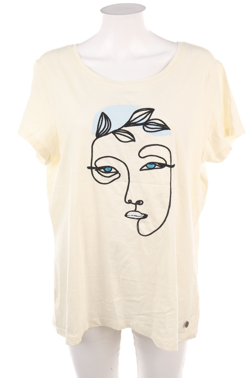 GINA - Kurzarm-Shirt mit Print - 3XL