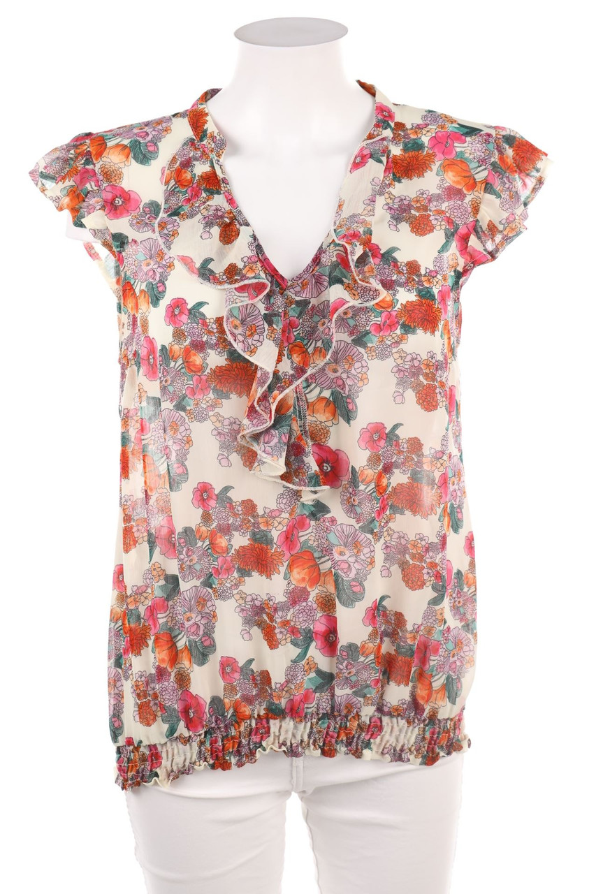 Ohne Label - Volant-Bluse - M