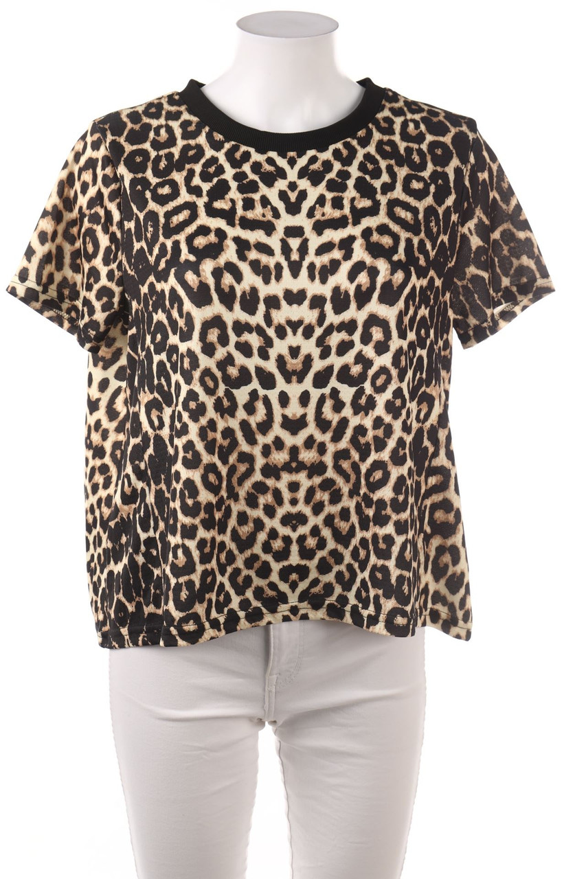 Janina - Kurzarm-Shirt mit Animal-Print - L