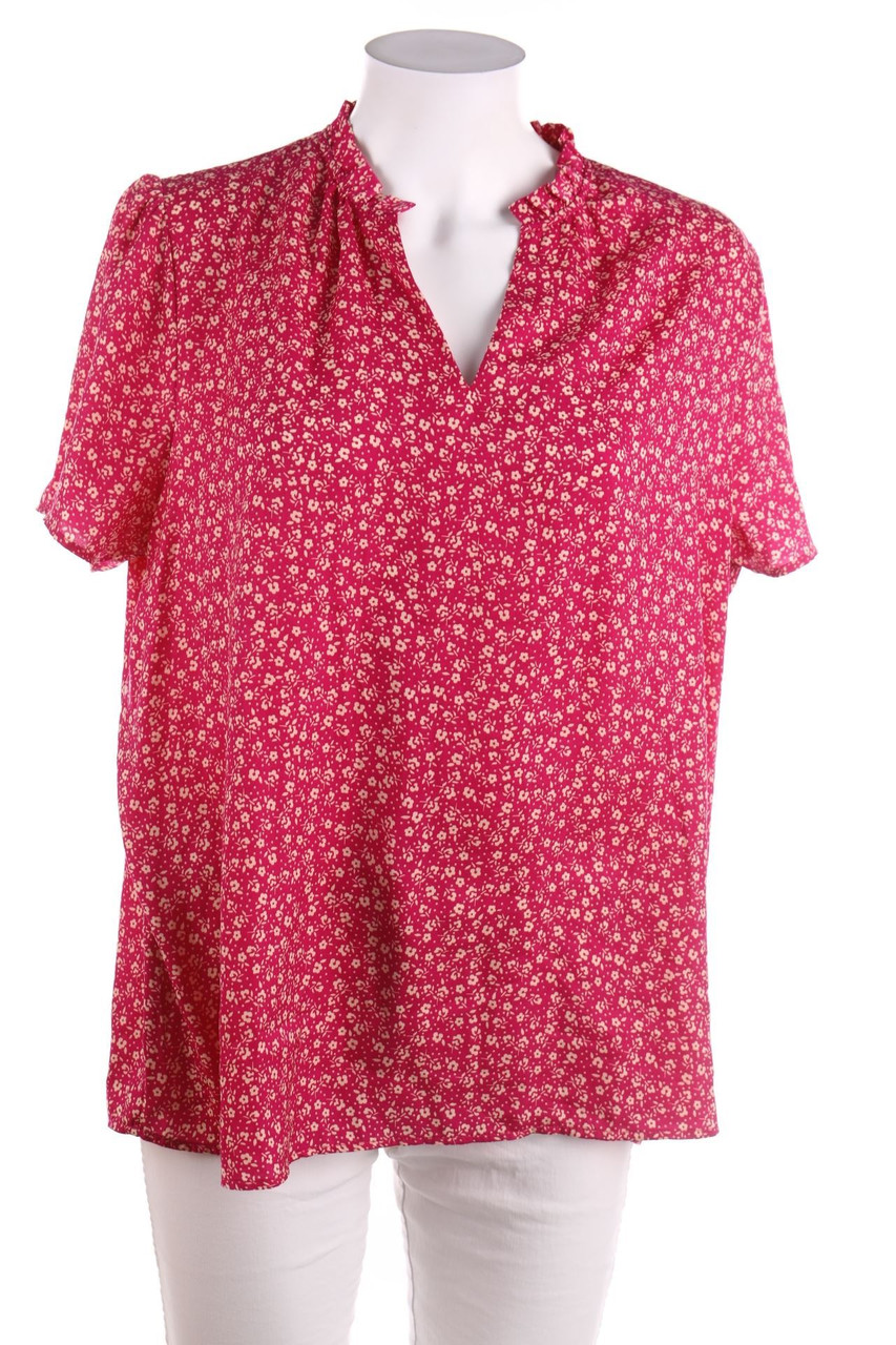 orsay - Kurzarm-Bluse mit Blumen-Print - XL