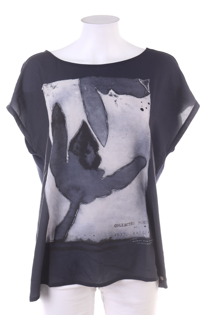Ohne Label - Kurzarm-Shirt mit Print - L