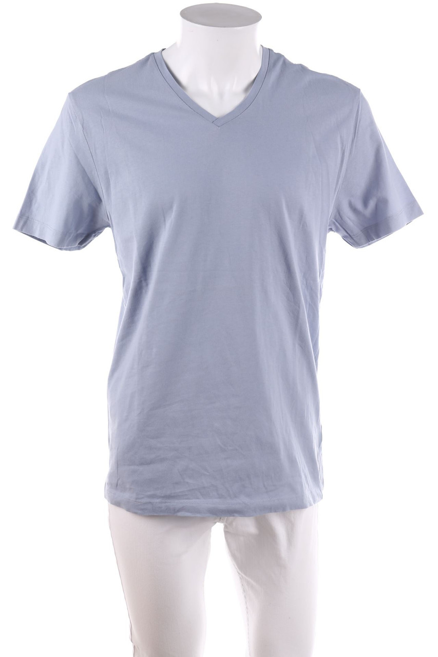 TCHIBO - T-Shirt mit V-Neck aus Baumwolle - M