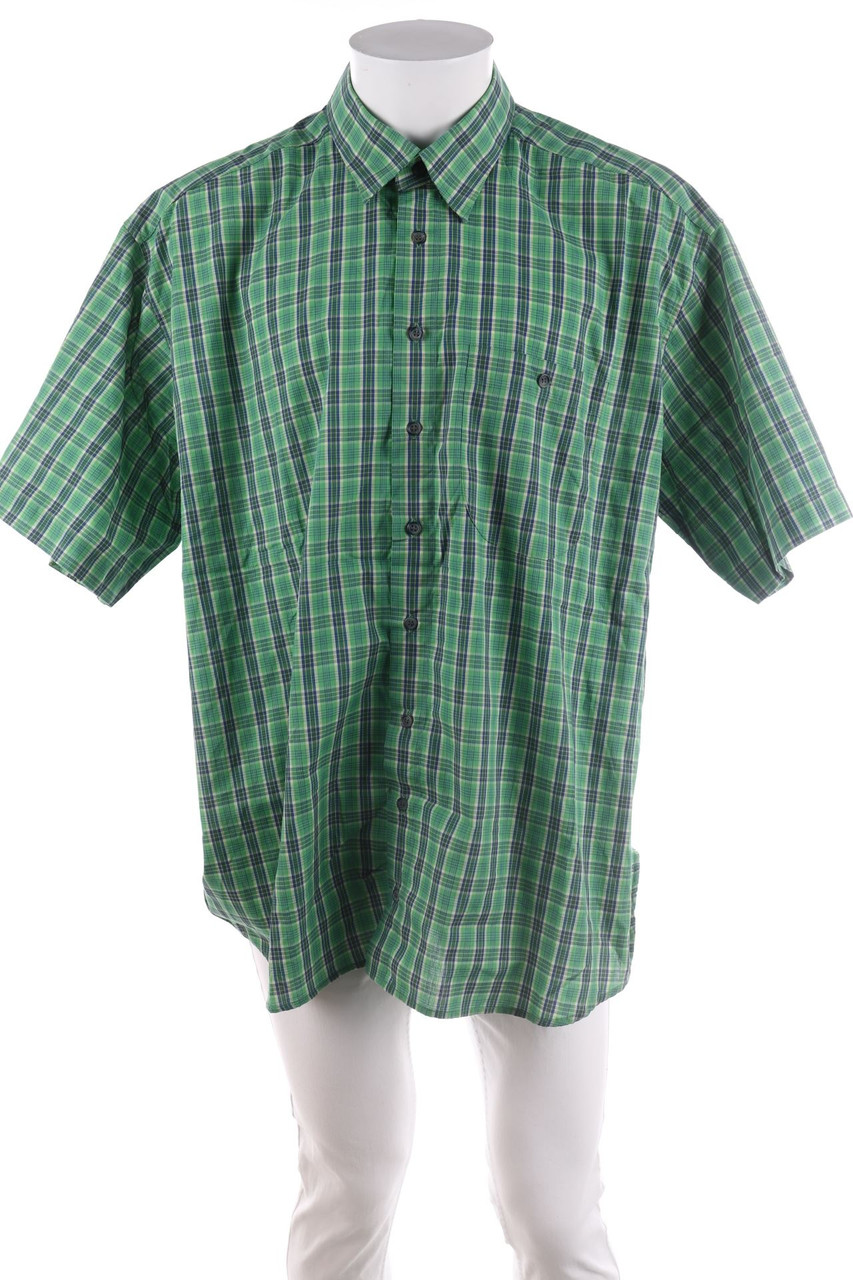 CLUB DAMINGO - Kurzarm-Hemd mit Karo-Muster - 2XL