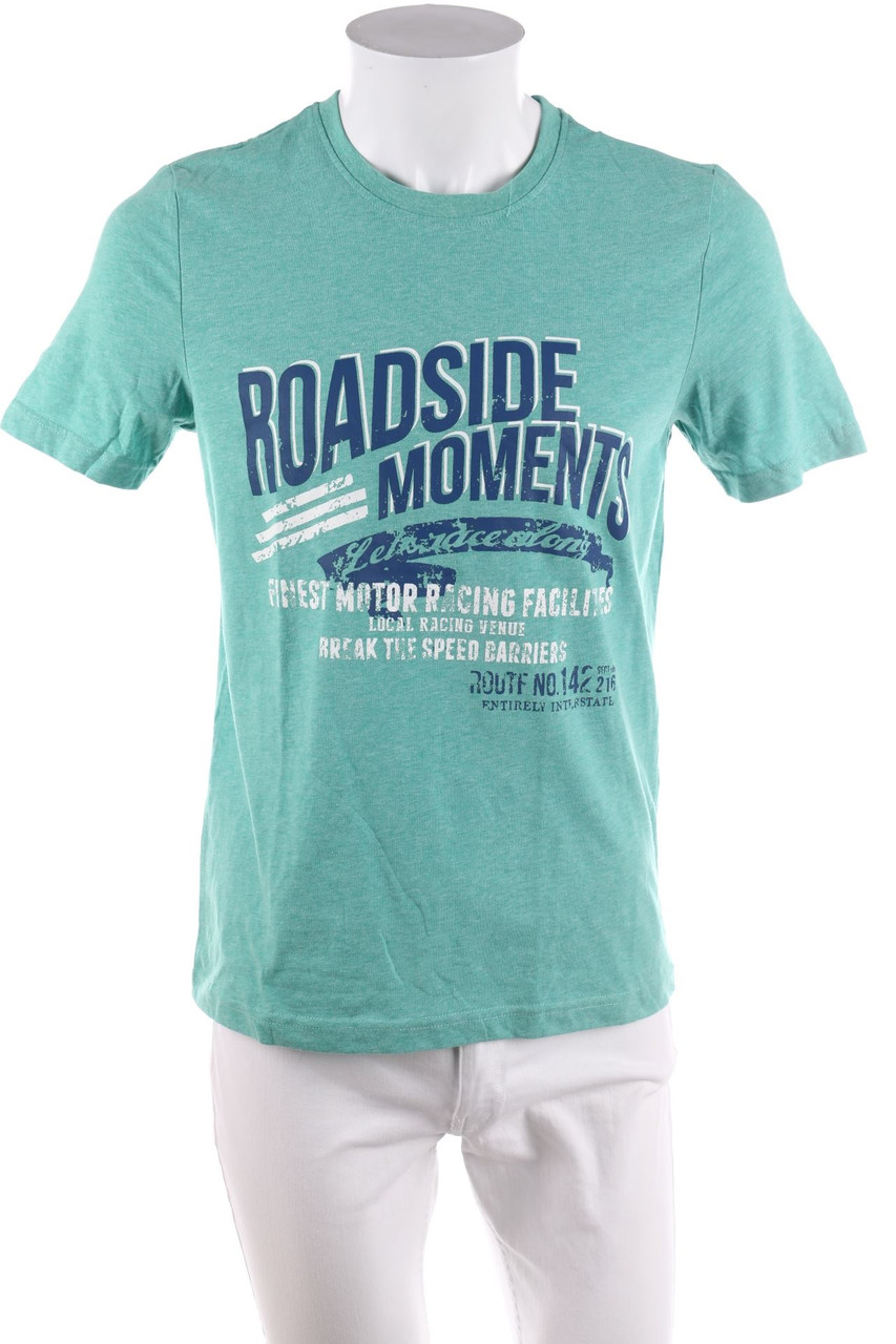 LIVERGY - T-Shirt mit Rundhals mit Print - S